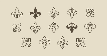 Flor de lis symbol vector illustration icon. Flor de lis symbol vector illustration icon. Fleur de Lys Symbol Icon. © Stud