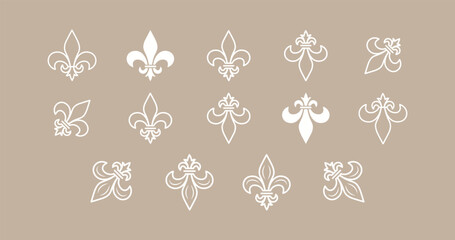 Flor de lis symbol vector illustration icon. Flor de lis symbol vector illustration icon. Fleur de Lys Symbol Icon. © Stud