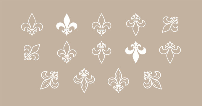 Flor de lis symbol vector illustration icon. Flor de lis symbol vector illustration icon. Fleur de Lys Symbol Icon.