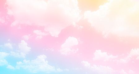 Pink Sky Cloud Background Color Blue Abstract Sunset Landscape Pastel weather Light Warm Morning...