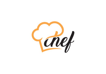 creative chef hat logo design. restaurant, cook, hotel, food symbol icon vector
