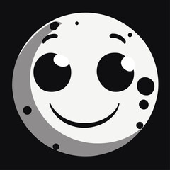 Fototapeta premium moon cute background art hi