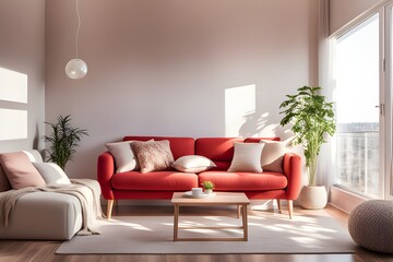Cozy stylish living room interior