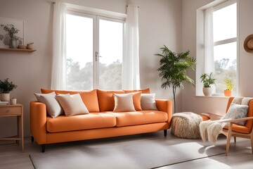 Cozy stylish living room interior