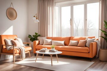 Cozy stylish living room interior