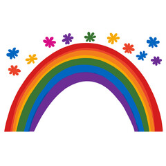 rainbows background art hig