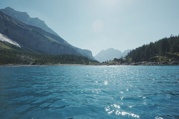 alps lake in mountains