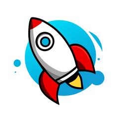 rocket background art high