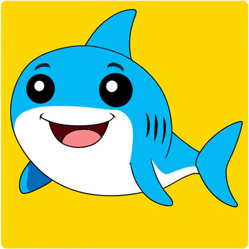 recommend clip art: shark clean line art high detail