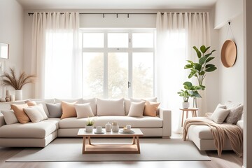 Cozy stylish living room interior