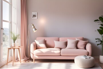 Cozy stylish living room interior