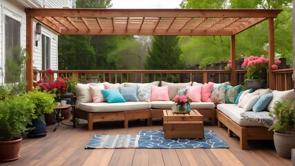 Enjoying a Beautiful Backyard Deck Oasis This Spring