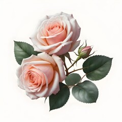 Romantic Wedding Flowers Illustration Digital Painting Floral Background Beautiful Blossoms Design