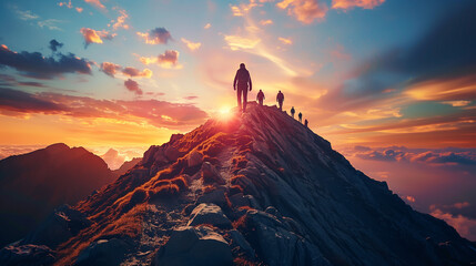 Leader inspires, motivates team toward success, empowering them to achieve goals with integrity, making positive impact.