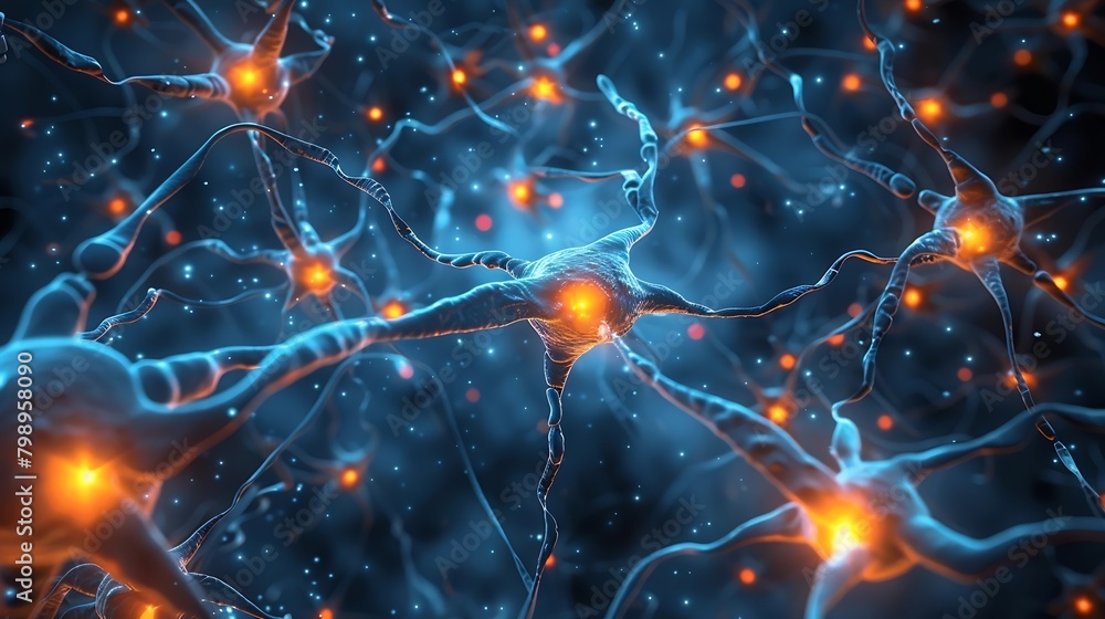 Poster generative ai : neurons and cells from a microscopic perspective, biotechnology