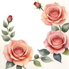 Romantic Wedding Flowers Illustration Digital Painting Floral Background Beautiful Blossoms Design