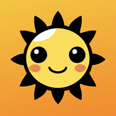 sun cute background art hig