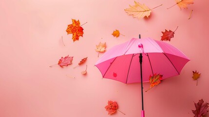 umbrella in autumn