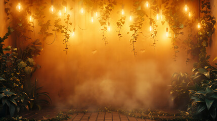 Fototapeta premium wedding stage, area for the wedding ceremony. festive background.