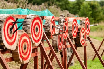 Throwing Knives in taget