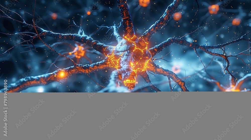 Poster generative ai : neurons and cells from a microscopic perspective, biotechnology