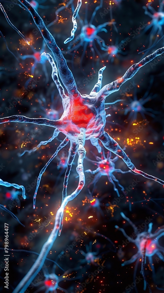 Poster Generative AI : Neurons and cells from a microscopic perspectiv
