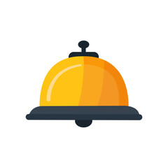 Hotel Bell icon on white background.