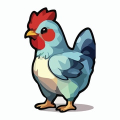 Hen animal vector design illustration