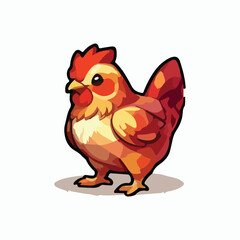 Hen animal vector design illustration