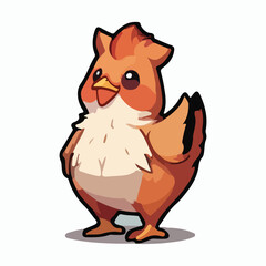 Hen animal vector design illustration