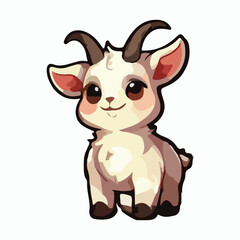 Goat animal vector design illustration