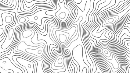 Topography vector background, banner. Imitation of a geographical map, contour lines. Modern design with topographic wavy pattern design.paper texture Imitation of a geographical map shades