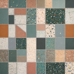 Mosaic Pattern in terrazzo style