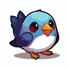 Fototapeta premium Bird animal vector design illustration