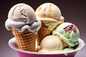 Fototapeta premium Delicious ice cream