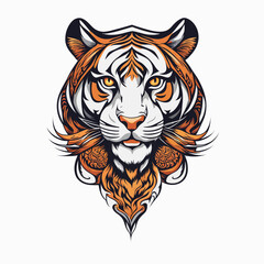 Fototapeta premium Tribal Tiger Art