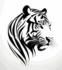 Fototapeta premium Tribal Tiger Art