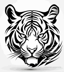 Fototapeta premium Tribal Tiger Art