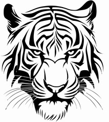 Fototapeta premium Tribal Tiger Art