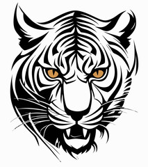 Fototapeta premium Tribal Tiger Art