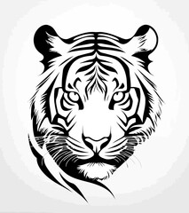 Fototapeta premium Tribal Tiger Art