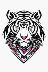 Fototapeta premium Tribal Tiger Art