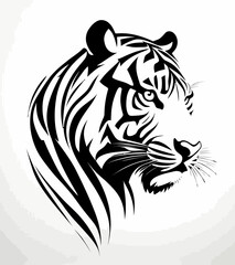 Fototapeta premium Tribal Tiger Art