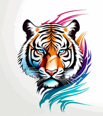 Obraz premium Tribal Tiger Art