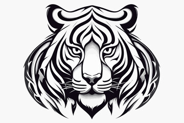 Fototapeta premium Tribal Tiger Art