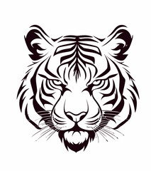 Fototapeta premium Tribal Tiger Art