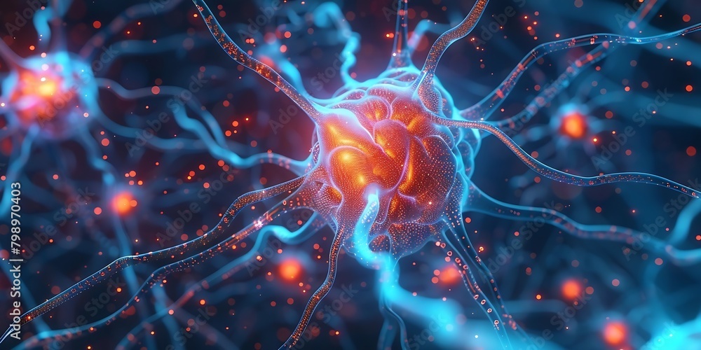 Poster Generative AI : Neuralink is implanting neuron sensors in the human brain.