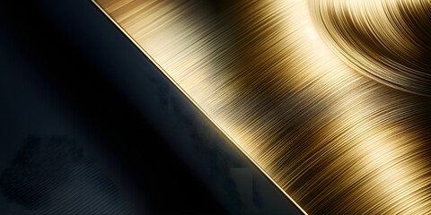 Contrasting Golden Sweep on Dark Luxe Background
