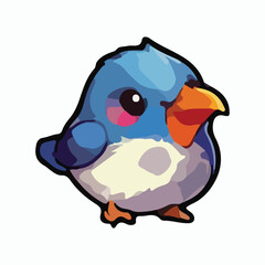 Bird animal vector design illustration