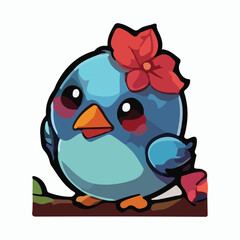 Bird animal vector design illustration